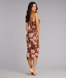 Fall Romance Mesh Midi Dress