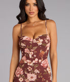 Fall Romance Mesh Midi Dress