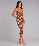 Fall Romance Mesh Midi Dress