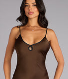 Subtle Drama Satin A-Line Mini Dress