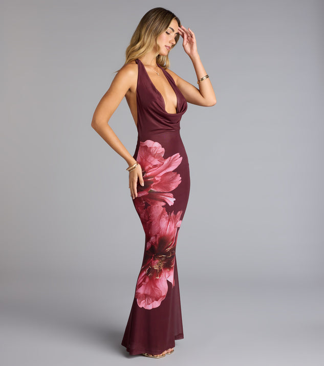 Wine And Dine Floral Open Back Maxi Dress | Windsor