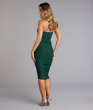 After Dark Sparkle Glitter Midi Dress