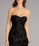 Dream Of Me Velvet Floral Mini Dress