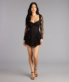 Forever Yours Lace Long Sleeve Skater Dress