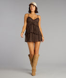 The Sweet Looks V-Neck Lace Babydoll Dress is your new go-to Windsor dress—effortless, versatile, and made to update your fall style in seconds.