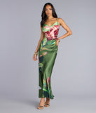 The Sunset Muse Floral Satin Maxi Dress is your new go-to Windsor dress—effortless, versatile, and made to update your fall style in seconds.