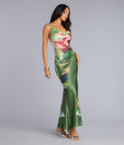 The Sunset Muse Floral Satin Maxi Dress is your new go-to Windsor dress—effortless, versatile, and made to update your fall style in seconds.