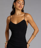 Timeless Mood Ruched Midi Dress