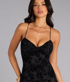 Velvet Secret Lace-Up Mini Dress