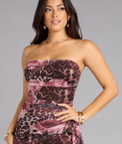 Love Me Wild Leopard Floral Midi Dress