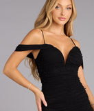 Dripping in Drama Cold Shoulder Midi Dress