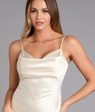 Starlit Satin Rhinestone A-Line Dress