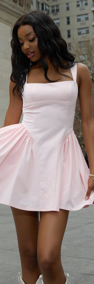 Pretty Little Crepe Skater Dress