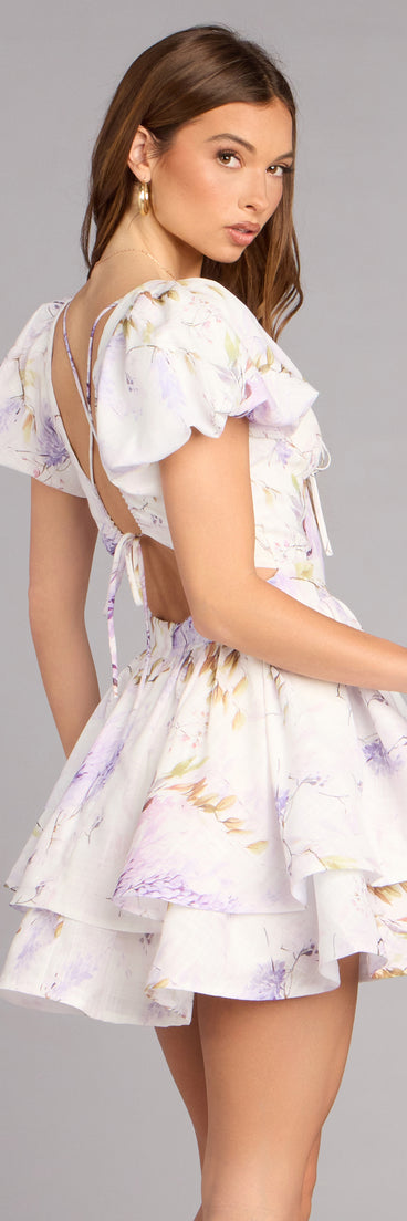 Day Date Floral Mini Dress