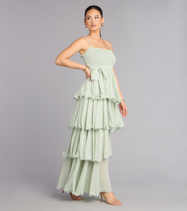 Love in Layers Ruffle Chiffon Maxi Dress | Windsor Love in Layers Ruffle Chiffon Maxi Dress | Windsor