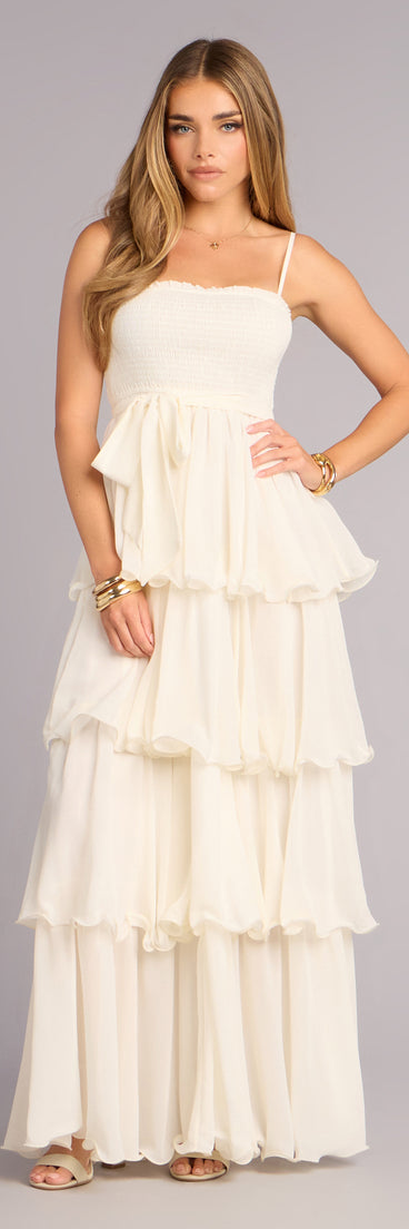 Love in Layers Ruffle Chiffon Maxi Dress | Windsor Love in Layers Ruffle Chiffon Maxi Dress | Windsor