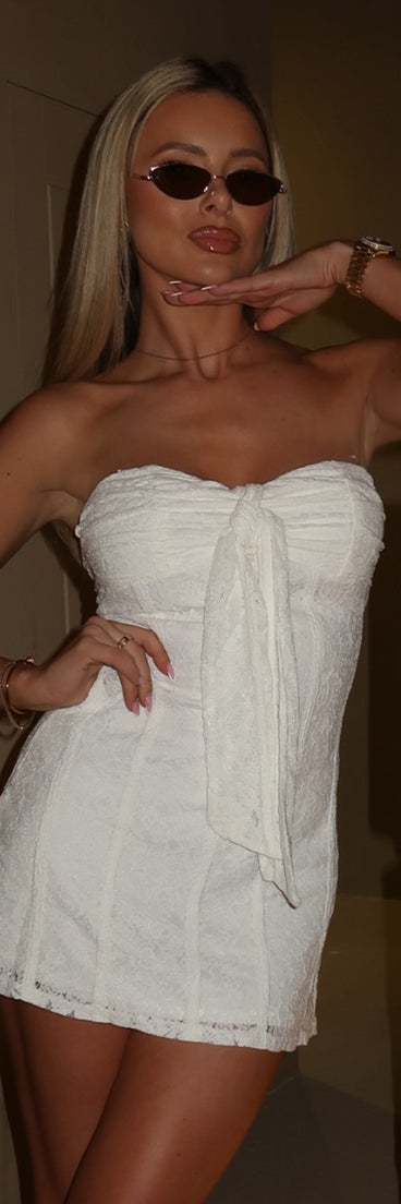 Forever Island Time Lace Mini Dress