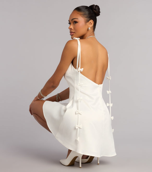 Something Sweet And Chic Bow Mini Dress
