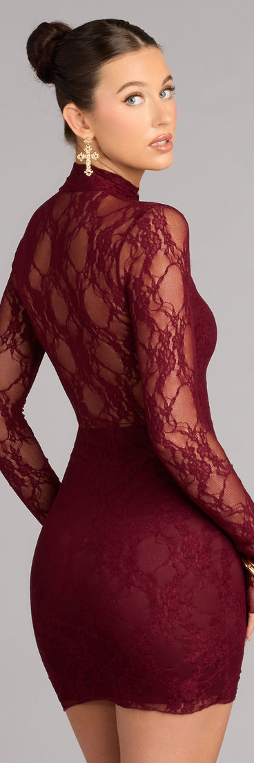 Got The Romance Lace Bodycon Mini Dress