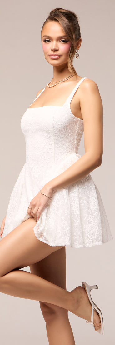 Save The Date Lace Mini Dress