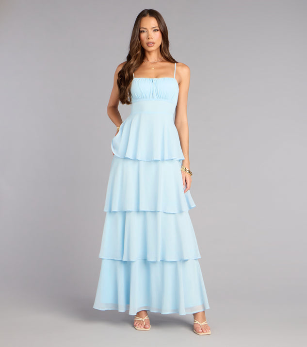 Evening Soire Chiffon Maxi Dress | Windsor
