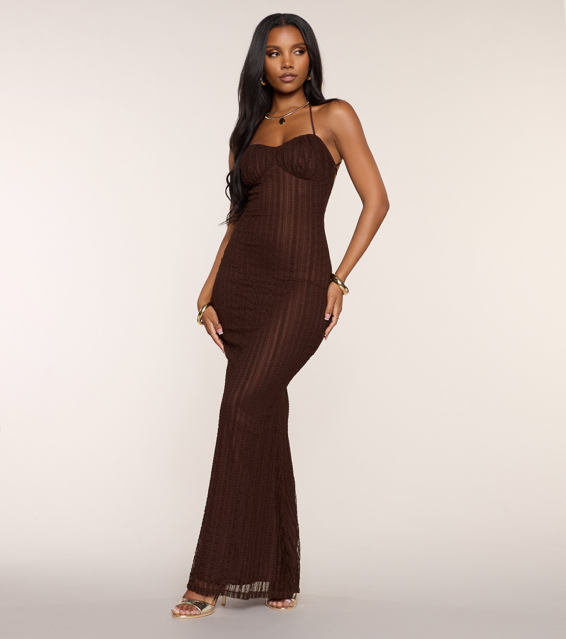 Table For Two Lace Maxi Dress | Windsor