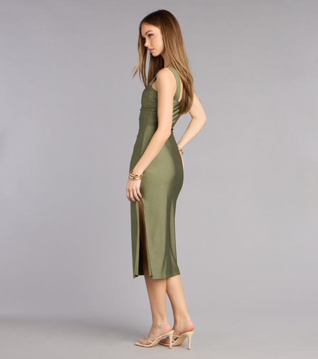 waist defined midi dress Allure Defined Midi Dress