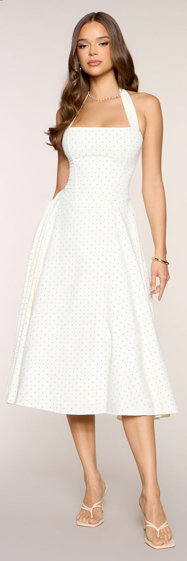 Picture Perfect Polka Dot Midi Dress