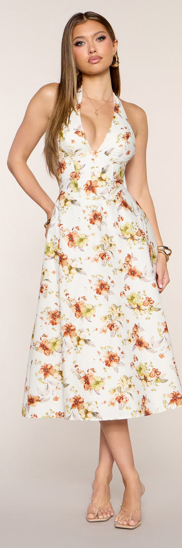 Picnic Pending Floral Midi Dress