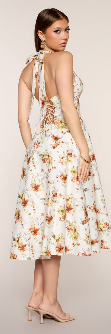 Picnic Pending Floral Midi Dress