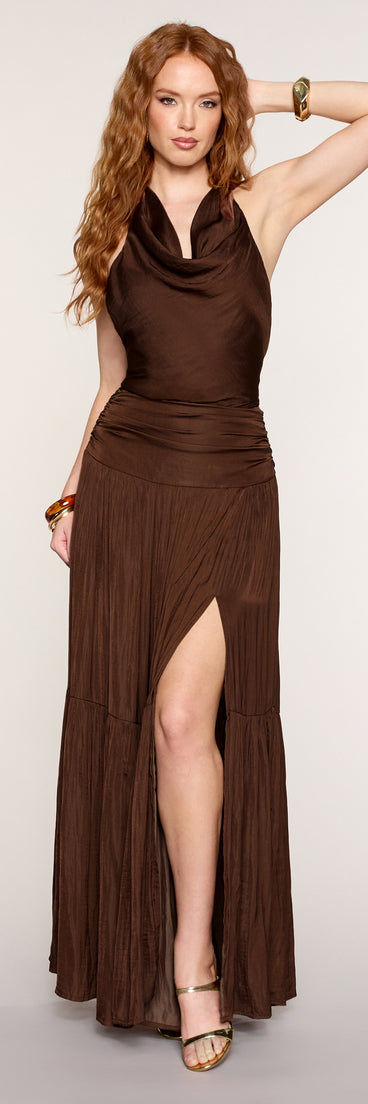 Chic Silhouette A-Line Maxi Dress