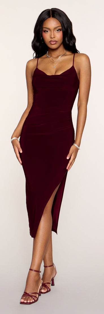 Sleek Silhouette Bodycon Midi Dress