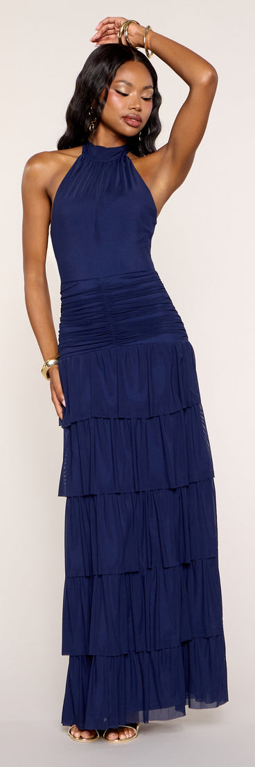 Airy Chic Open Back Maxi Dress