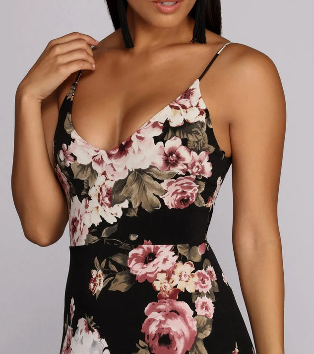 Dark and Floral Dress | Windsor Dark and Floral Dress | Windsor