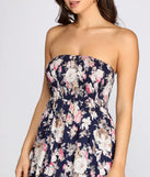 Getaway Girl Floral Smocked Tube Maxi Dress