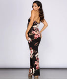 Floral Stunner Ruched Maxi Dress