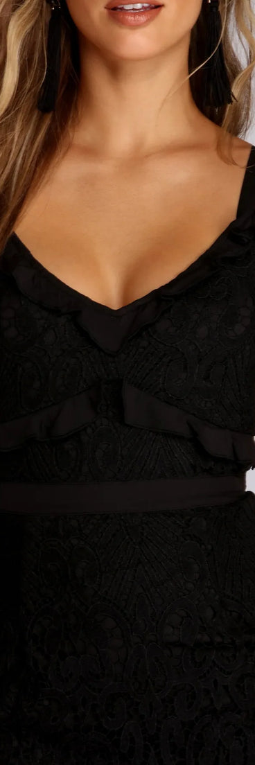 Lady In Lace Mini Dress