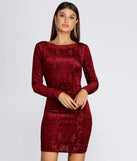 Vividly Velvet Burnout Mini Dress
