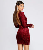 Vividly Velvet Burnout Mini Dress