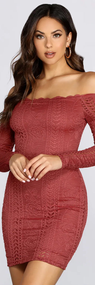 Crocheted With Love Off Shoulder Dress