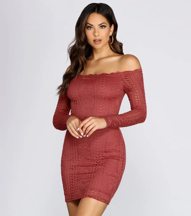 Crocheted With Love Off Shoulder Dress