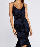 Floral Desire Trumpet Midi Dress