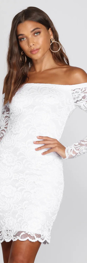 Obsessed Over Lace Mini Dress