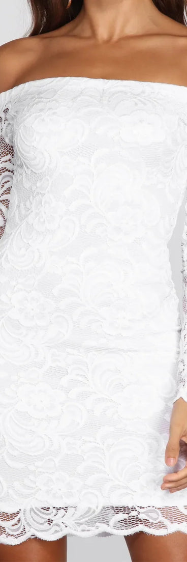 Obsessed Over Lace Mini Dress