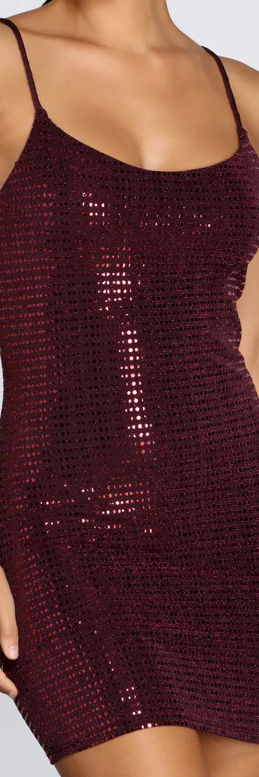 Stunning Sequin Diva Mini Dress