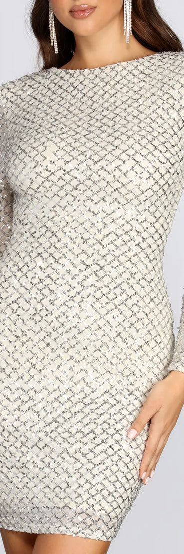 Diamond Dreams Sequin Mini Dress