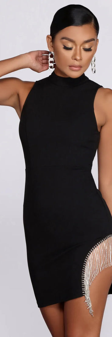 Get It Together Mock Neck Mini Dress