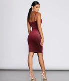 Sweetheart Velvet Glitter Midi Dress