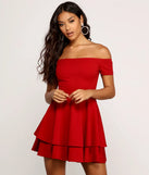Main Flame Off Shoulder Dress