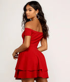 Main Flame Off Shoulder Dress